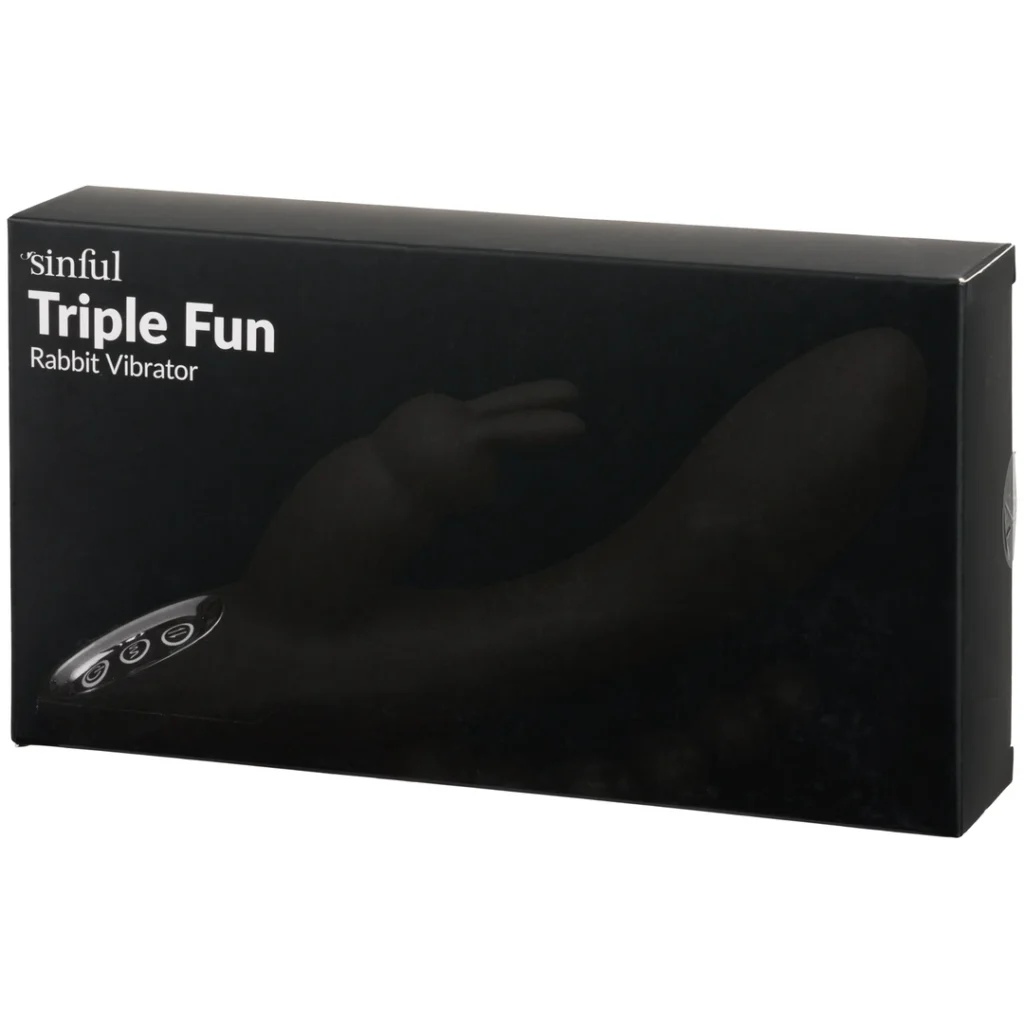Sinful Triple Fun Bordeaux Rechargeable Rabbit Vibrator