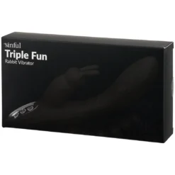 Sinful Triple Fun Bordeaux Rechargeable Rabbit Vibrator