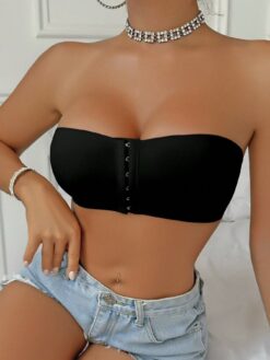Women's Front Closure Supportive Brassiere With Padded Cups