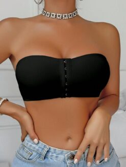 Women's Front Closure Supportive Brassiere With Padded Cups