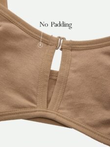 100% Cotton Front Closure Minimalist Women Bra