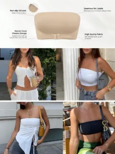 Women's Strapless Bridal Lingerie Bandeau Bra