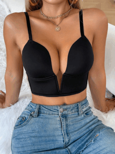 Women's Sexy Deep V Neck Backless Bustier