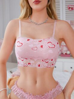 PetitDoll French Lace Patchwork Wireless Bra