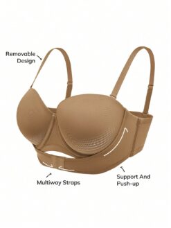 LUVLETTE Dream Curve Support Strapless Push Up Bra