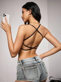 SuitURBody Casual Minimalist Hollow Out Sports Bra
