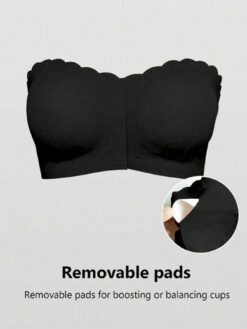 Front Closure Strapless, Seamless Wireless Sexy Bra Underwear