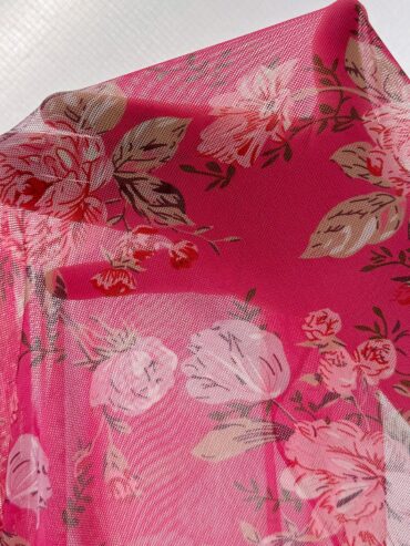 Floral Print With Bow Decor Camisole Nightgown Babydoll