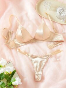 Sexy & Fashionable European Style Lingerie Set Bra & Thong Panty