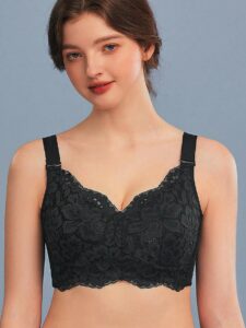 Women's Comfortable French Romantic Lace Adjustable Lingerie Bra
