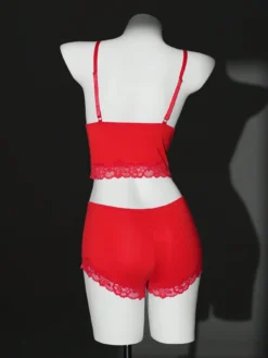 2pcs Romantic Lace & Modal Fabric Lingerie Set