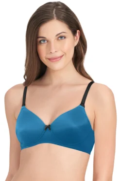 Smooth Dreams Padded Non-wired T-shirt Bra - Blue