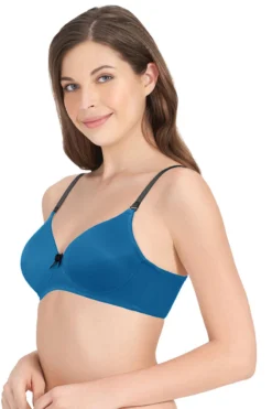 Smooth Dreams Padded Non-wired T-shirt Bra - Blue
