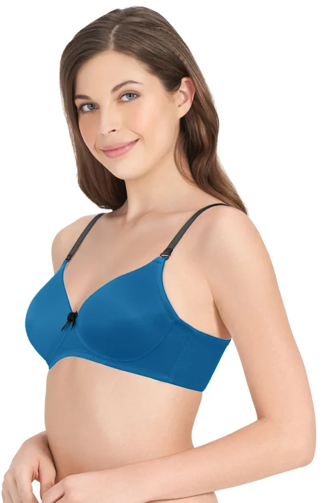 Smooth Dreams Padded Non-wired T-shirt Bra - Blue