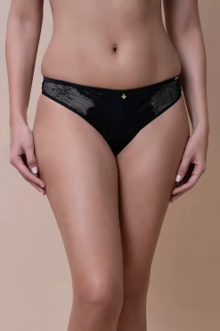 Amore Lace Thong - Black