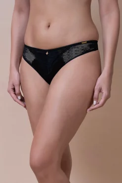 Amore Lace Thong - Black