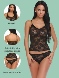 Be In Love Black Lingerie Set