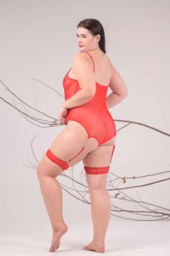 Bodysuit Paired With Stocking