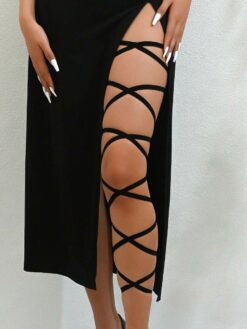 Sexy Crisscross Elastic Strap Multilayer Leg Garter