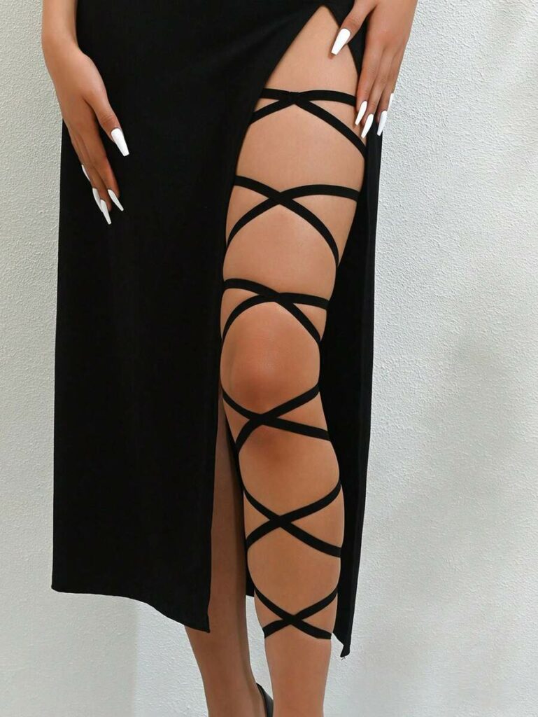 Sexy Crisscross Elastic Strap Multilayer Leg Garter