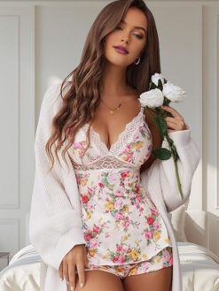 Women Printed Baby Doll Nighty