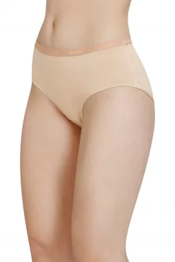 Solid Mid Rise Modal Hipster Panty - Cream