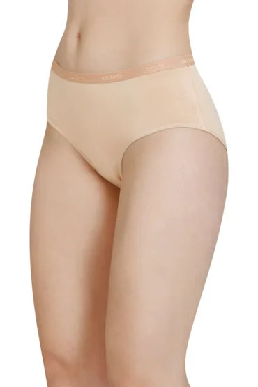 Solid Mid Rise Modal Hipster Panty - Cream