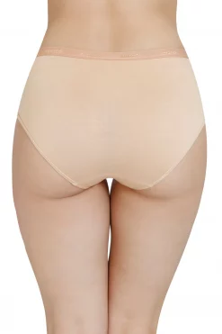 Solid Mid Rise Modal Hipster Panty - Cream