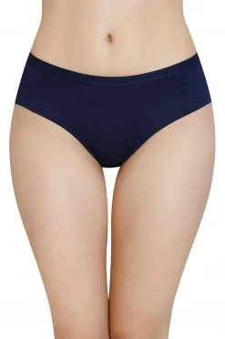 Solid Mid Rise Modal Hipster Panty - Navy Blue