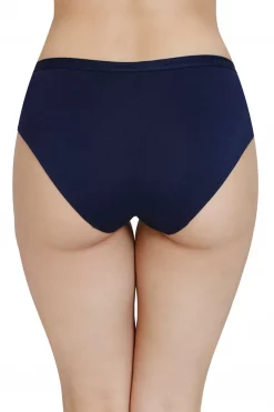 Solid Mid Rise Modal Hipster Panty - Navy Blue