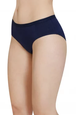 Solid Mid Rise Modal Hipster Panty - Navy Blue