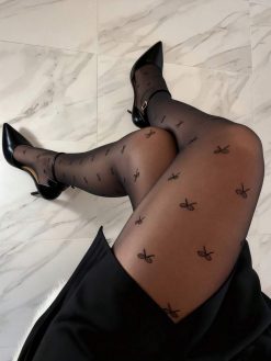 Women Sexy Black Sheer Leg Stocking