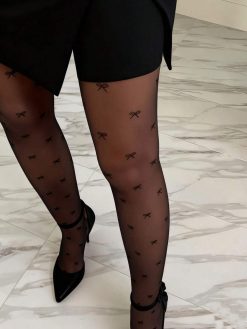 Women Sexy Black Sheer Leg Stocking
