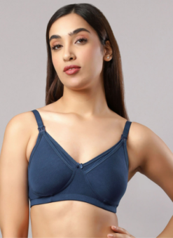 Full Coverage Maternity Bra - Blue
