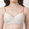 Full Coverage Printed T-Shirt Bra