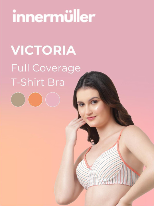 Full Coverage Printed T-Shirt Bra