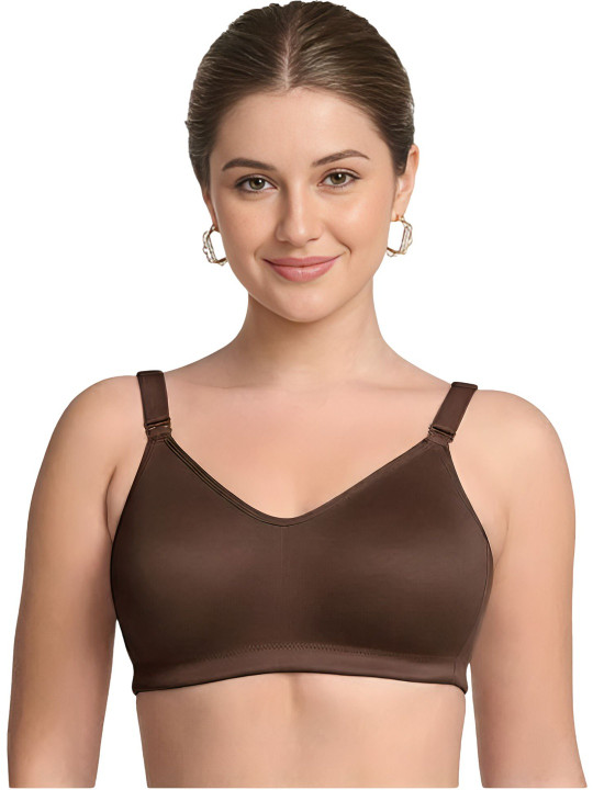 Full Coverage T-Shirt Bra - Brown