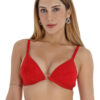 Lightly Padded Net Half Coverage Plunge Bra