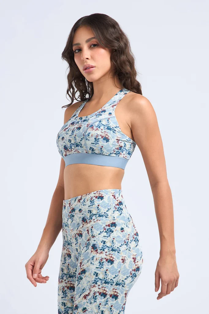 Motion Flex Sports Bra - Marble Twist Print