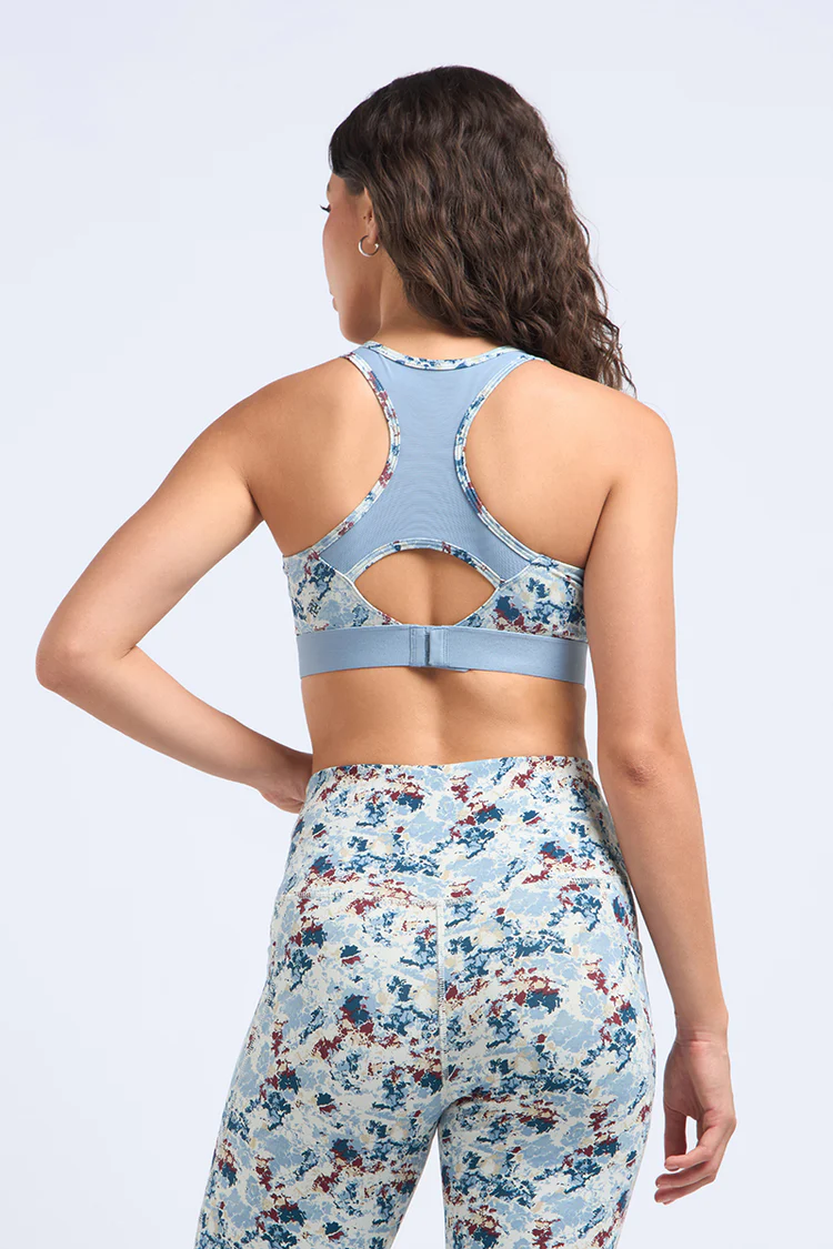 Motion Flex Sports Bra - Marble Twist Print
