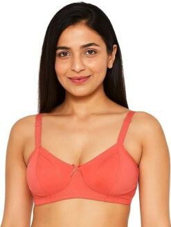 Non-Padded Half Net Cotton Bras Soft Comfortable Bra