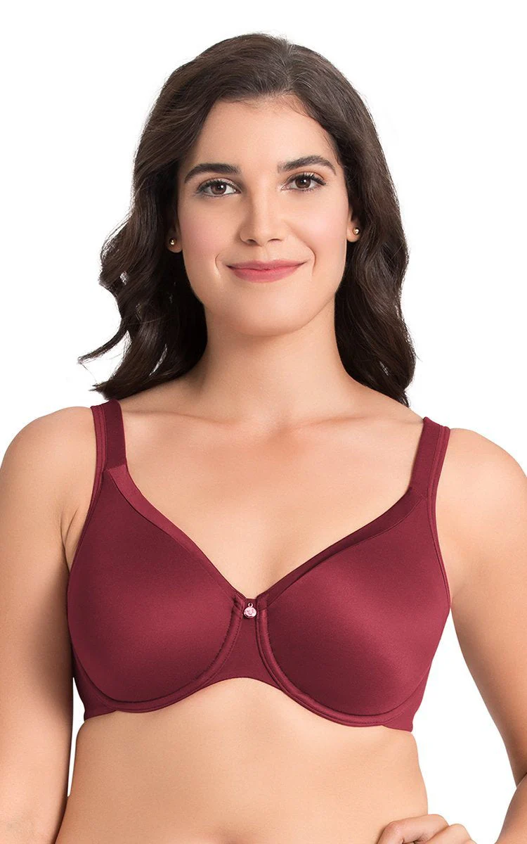 Non-Padded Wired Bra - Maroon