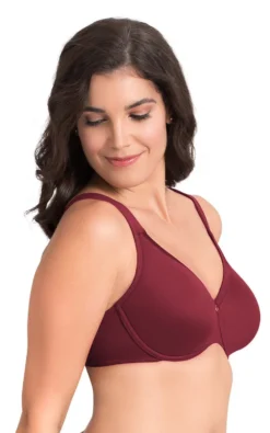 Non-Padded Wired Bra - Maroon