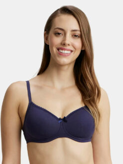 Padded Plus Size Cotton Medium Coverage Tshirt Bra