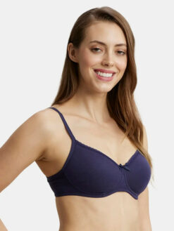 Padded Plus Size Cotton Medium Coverage Tshirt Bra
