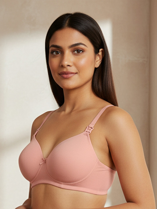 Pink Non Padded Maternity Bra
