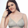 Self Design Full Coverage Lightly Padded Net Bra