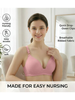 Women Front Closer Wireless Nursing Maternity Breastfeeding Bra