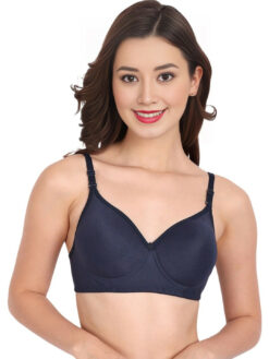 Full Coverage Non Padded Bra - Blue
