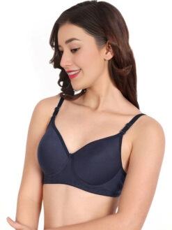 Full Coverage Non Padded Bra - Blue